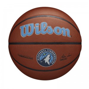 Ballon de Basketball NBA Minnesota Timberwolves Wilson Team Alliance Exterieur