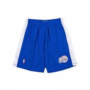 Short NBA Los Angeles Clippers 2002 Mitchell & Ness Swingman Bleu