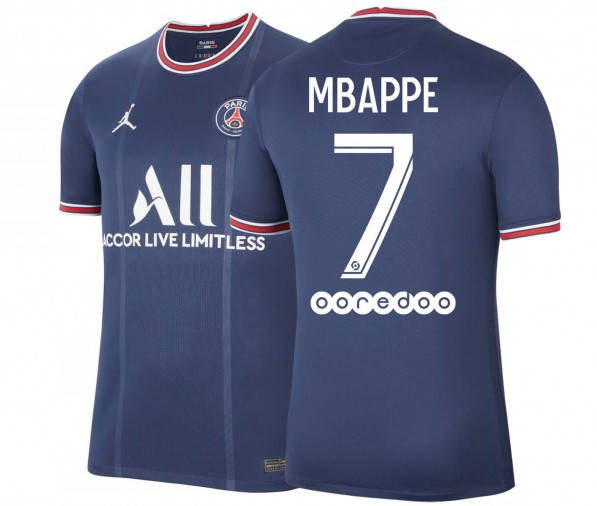 Maillot Jordan x PSG Domicile Mbappe 2021 2022