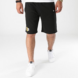 Short NBA Los Angeles Lakers New Era Team Logo Noir pour homme