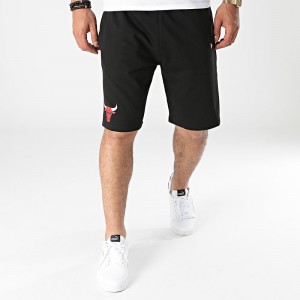 Short NBA Chicago Bulls New Era Team Logo Noir pour homme