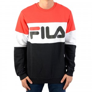 Sweat Fila Men Straight Blocked Crew