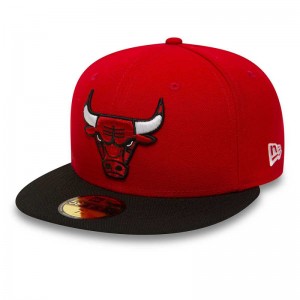 Casquette NBA Chicago Bulls New Era basic 59fifty Rouge