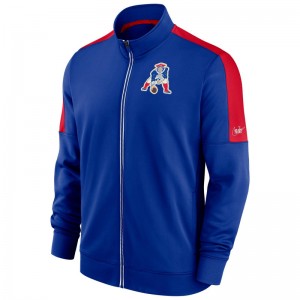 Zippé NFL New England Patriots Nike Track Jacket Bleu pour homme