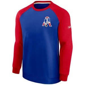 Sweat NFL New England Patriots Nike Dri-Fit Raglan bleu