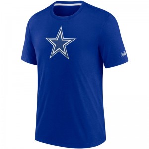 T-shirt NFL Dallas Cowboys Nike Impact Tri-Blend Bleu pour homme