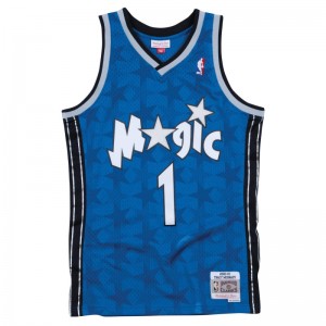 Maillot NBA Tracy Mcgrady Orlando Magic 2000-01 Mitchell & ness Hardwood Classic Bleu