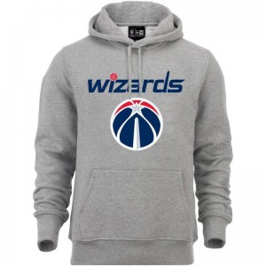 Sweat Capuche NBA Washington Wizards New Era Gris pour Homme