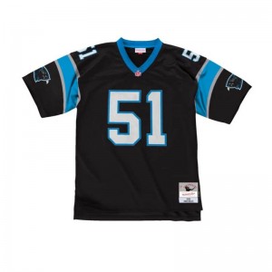 Maillot NFL Sam Mills Carolina Panthers 1996 Mitchell & Ness Legacy Retro Noir pour Homme