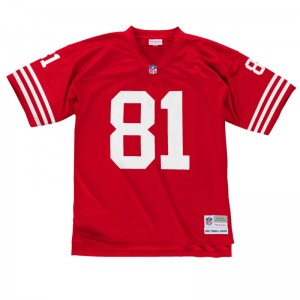 Maillot NFL Terrell Owens San Francisco 49ers 2002 Mitchell & Ness Legacy Retro Rouge pour Homme