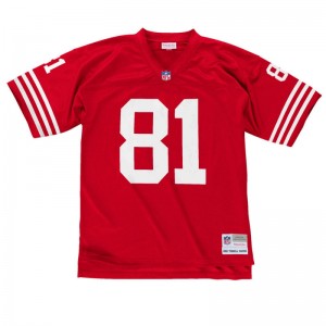 Maillot NFL Terrell Owens San Francisco 49ers 2002 Mitchell & Ness Legacy Retro Rouge pour Homme