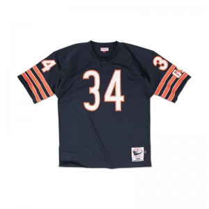 Maillot NFL Walter Payton Chicago Bears 1985 Mitchell & Ness Legacy Retro Bleu Marine pour Homme