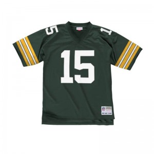 Maillot NFL Bart Starr Greenbay Packers 1969 Mitchell & Ness Legacy Retro Vert pour Homme