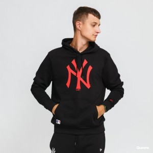 Sweat à capuche MLB  New York Yankees New Era Seasonal Team Noir et rouge pour homme