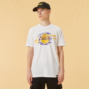 T-Shirt NBA  Los Angeles Lakers New Era Blanc Pour Homme