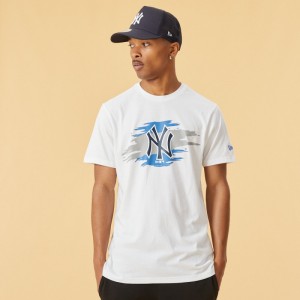 T-Shirt MLB New York Yankees New Era Blanc Pour Homme