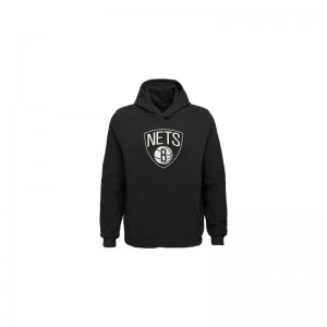 Sweat à capuche NBA Brooklyn nets Outter Stuff Primary Noir pour Junior