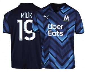 Maillot Reconditionné OM Extérieur Milik 2021/2022 Enfant