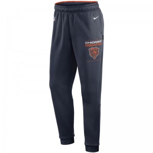 Pantalon NFL Chicago Bears Nike Therma Bleu marine pour homme