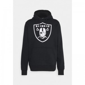 Sweat à capuche NFL Las Vegas Raiders Fanatics Mid Essentials Crest Noir