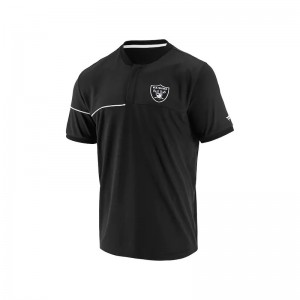 Polo NFL Las Vegas Raiders Fanatics Prime Mesh Noir pour homme