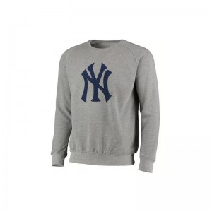 Sweat MLB New York Yankees Fanatics Mid Essentials Crest Gris