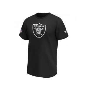 T-shirt NFL Las Vegas Raiders Fanatics Mid Essentials Crest Noir pour homme