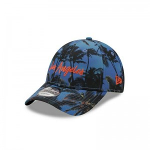 Casquette New Era Tropical Print 9Forty Adjustable Bleu