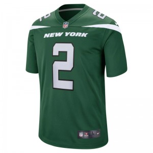 Maillot NFL Zach Wilson New York Jets Nike Game Team colour Vert