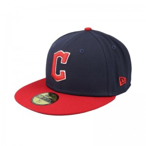 Casquette MLB Cleveland Indians New Era Authentic Performance 59fifty Bleu