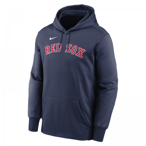 Sweat à capuche MLB Boston Red Sox Wordmark Therma Bleu marine pour homme