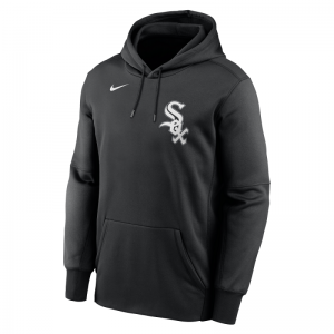 Sweat à capuche MLB Chicago White Sox Nike Wordmark Therma Noir pour homme