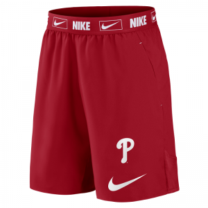Short MLB Philadephia Phillies Nike Primetime Logo Woven Rouge