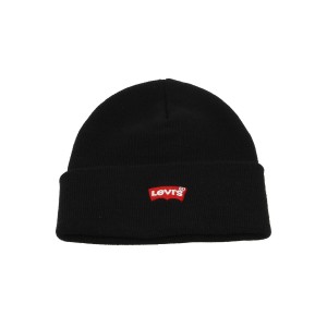 Red batwing blk beanie