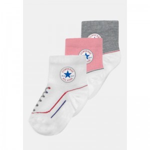 Chaussettes Converse Lightweight pack de 3 Rose pour Enfant