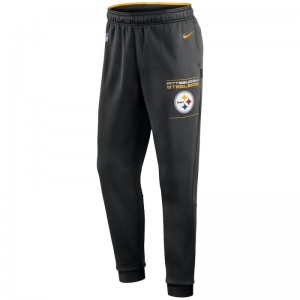Pantalon NFL Pittsburgh Steelers Nike Therma Fleece Noir pour homme