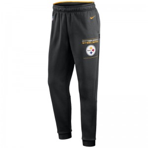 Pantalon NFL Pittsburgh Steelers Nike Therma Fleece Noir pour homme