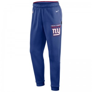 Pantalon NFL New York Giants Nike Therma Fleece Bleu pour homme