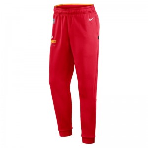 Pantalon NFL Kensas City Chiefs Nike Therma Fleece Rouge pour homme
