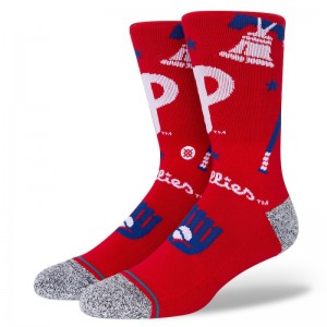 Chaussettes MLB Philadephia Phillies Stance Landmark Rouge