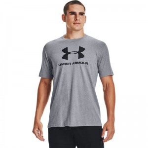 T-shirt Under Armour Sportstyle Logo Gris pour Homme