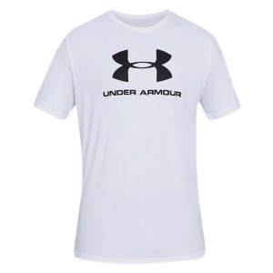 T-shirt Under Armour Sportstyle Logo Blanc pour Homme