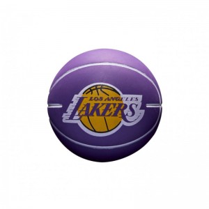 Mini Balle Rebondissante Wilson NBA Los Angeles Lakers Violet